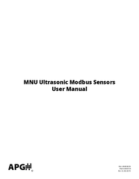 Thumbnail of document Manual - MNU Modbus Ultrasonic Level Sensor